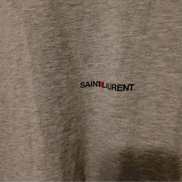 SAINT LAURENT RIVE GAUCHE T-SHIRT M GRAY - Picture 3 of 8